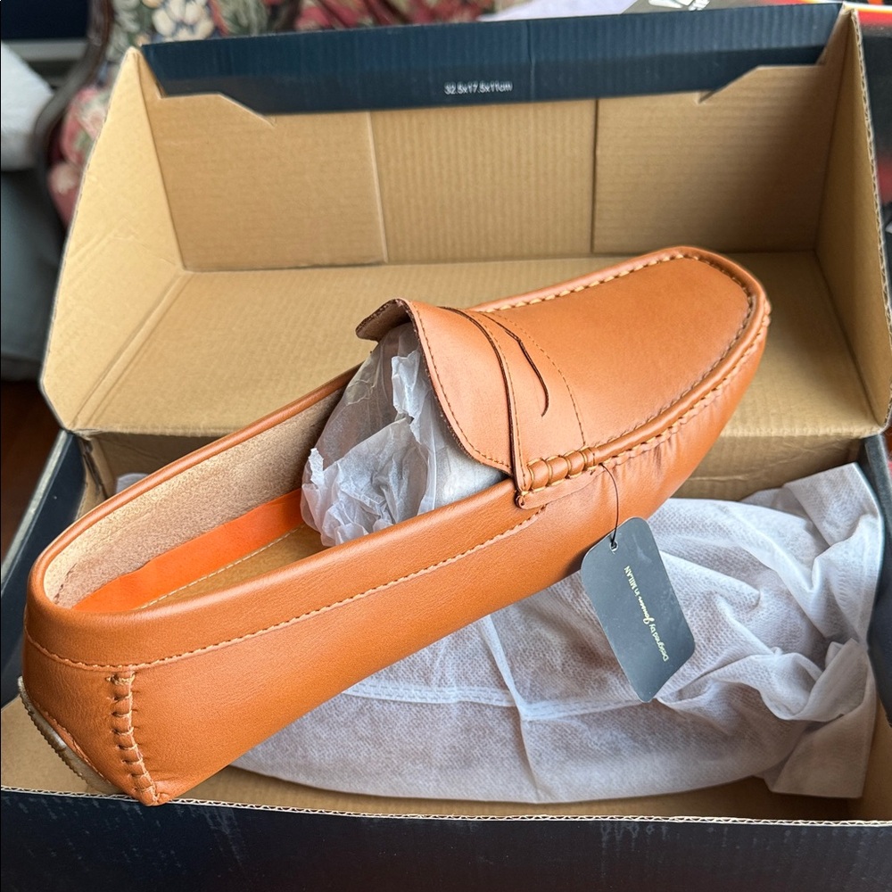 Brown loafers men size 10.5